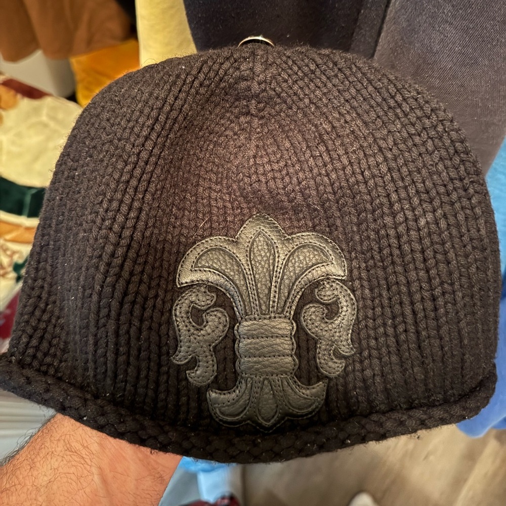 Cashmere Chrome Heart Beanie